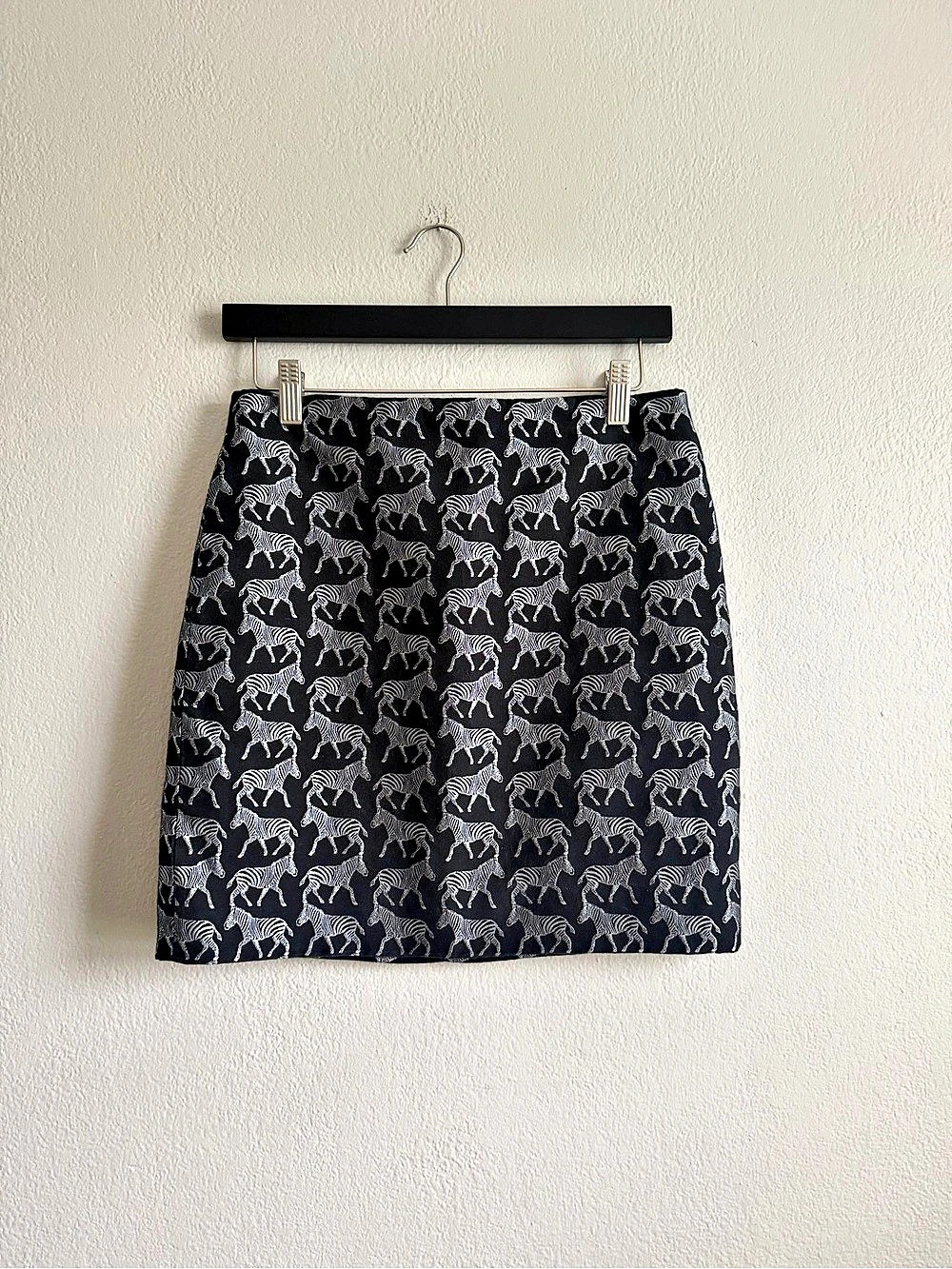 J.Crew Animal Jacquard Mini Skirt Zebra Print Mini Skirt Size 0